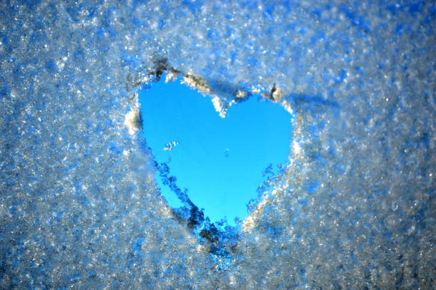 istock Heart Shape drawn on frozen window 903277828