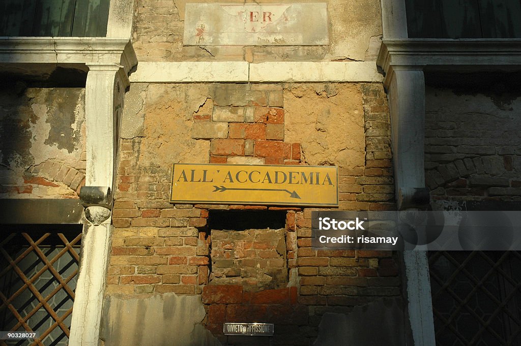Direcções, Veneza, Itália. - Royalty-free Academia de Veneza. Foto de stock