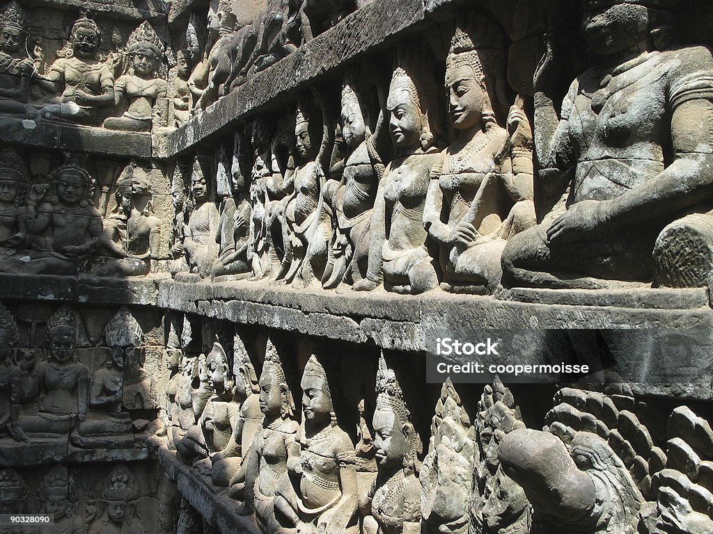 Angkor Wat friso - Royalty-free Angkor Wat Foto de stock