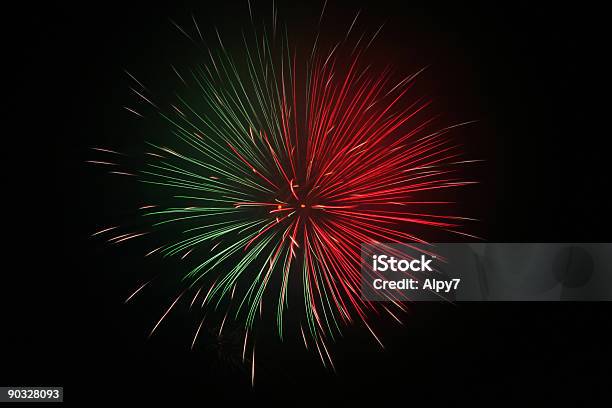 Fourth Of July Fireworks 8 Stock Photo - Download Image Now - Firework - Explosive Material, Firework Display, Green Color