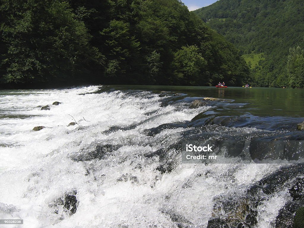 Flöße nähern Rapids - Lizenzfrei Abenteuer Stock-Foto