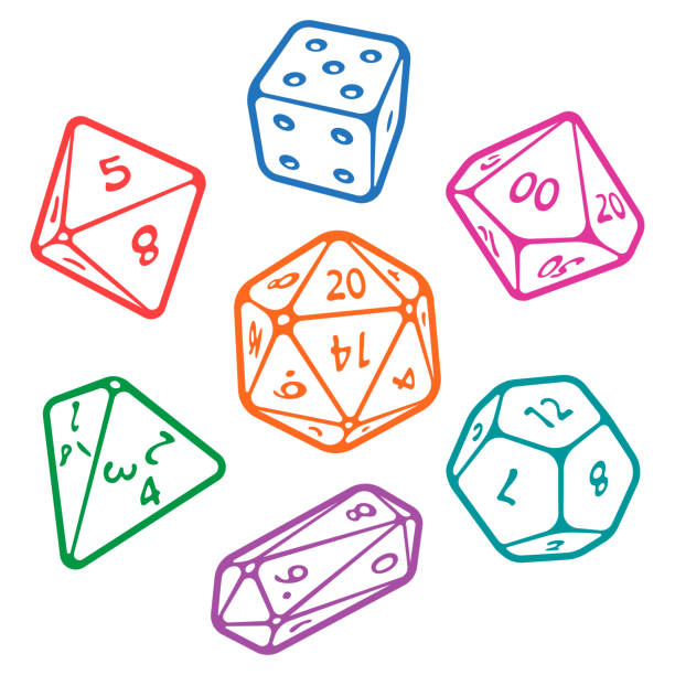 ilustrações, clipart, desenhos animados e ícones de vetor definido de jogo de tabuleiro dices - dice