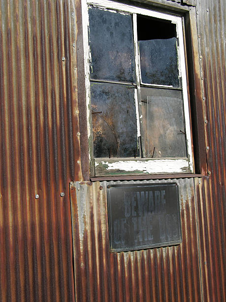 istock Old Metal Barn Window in Michigan 90328977