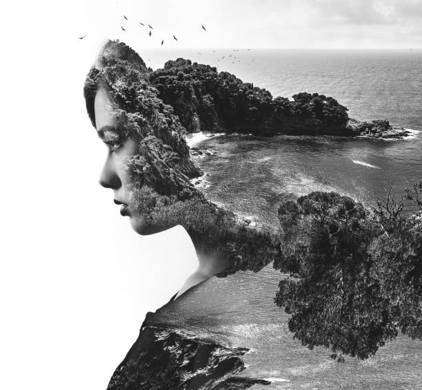 istock Double exposure. Woman and nature 903293222