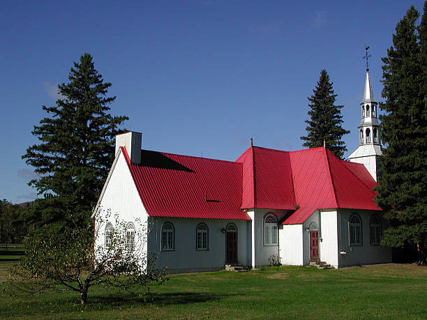istock church at Mont Tremblant, Quebec (horizontal) 90329355