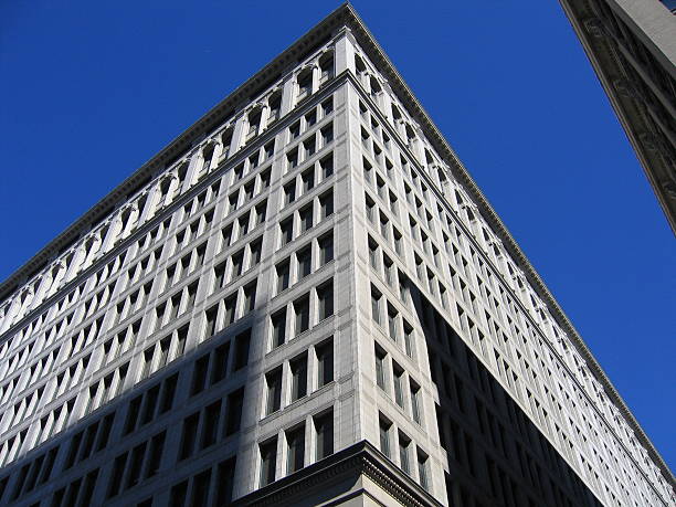 뉴욕 고층 건물 w/섀도스 - skyscraper office building built structure new york city 뉴스 사진 이미지
