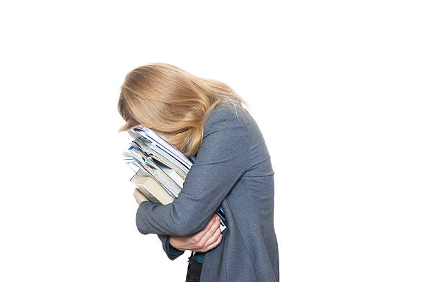 Cansado de trabalho - fotografia de stock