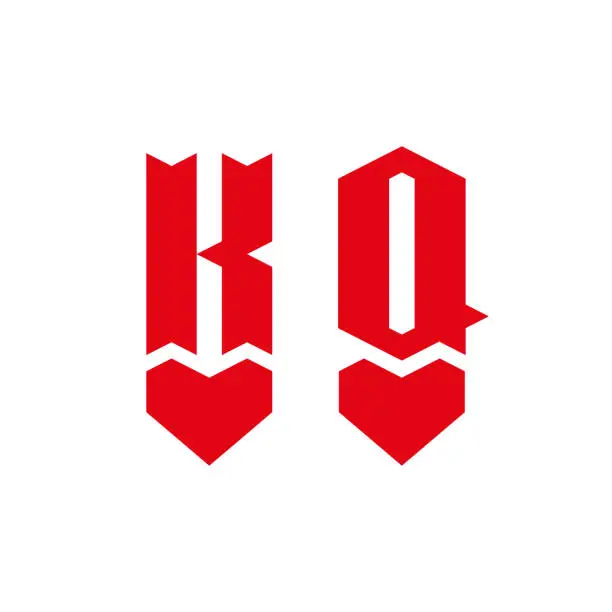 Vector illustration of King and queen of hearts icons