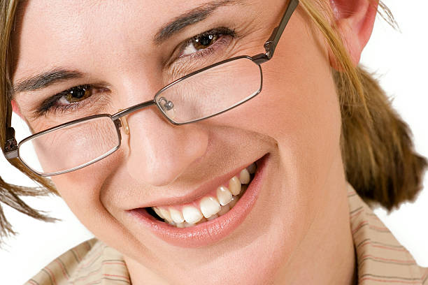 istock Business woman with reading glasses 90330219