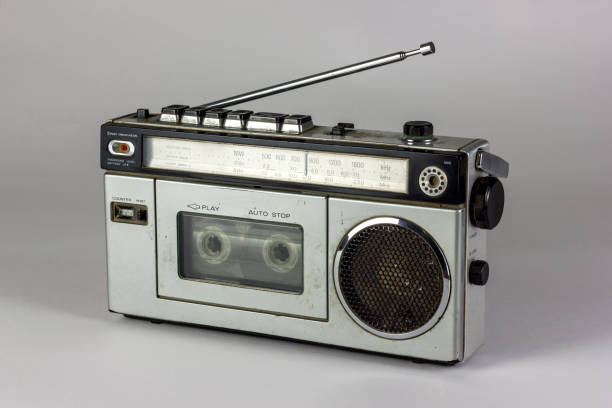 istock old radio and cassette recorder isolated on white background 903305486