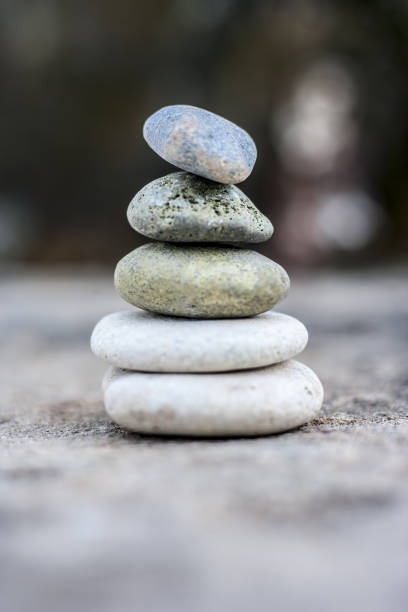 istock Close up of sea pebbles stacked on each other. 903305546