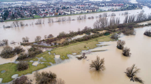 istock Flooded riverbanks of River Main, Germany 903306176