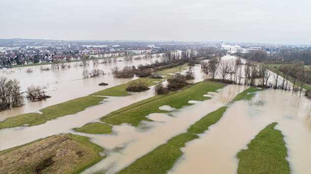 istock Flooded riverbanks of River Main, Germany 903306234
