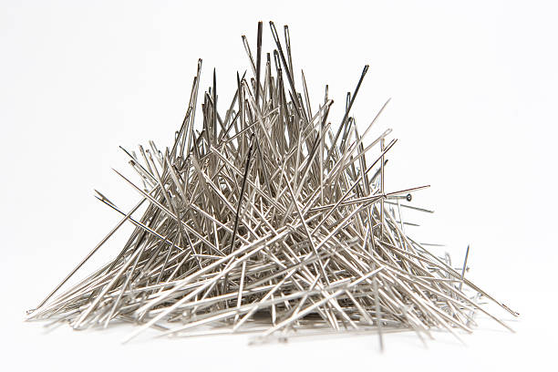 Stack of Needles stock photo