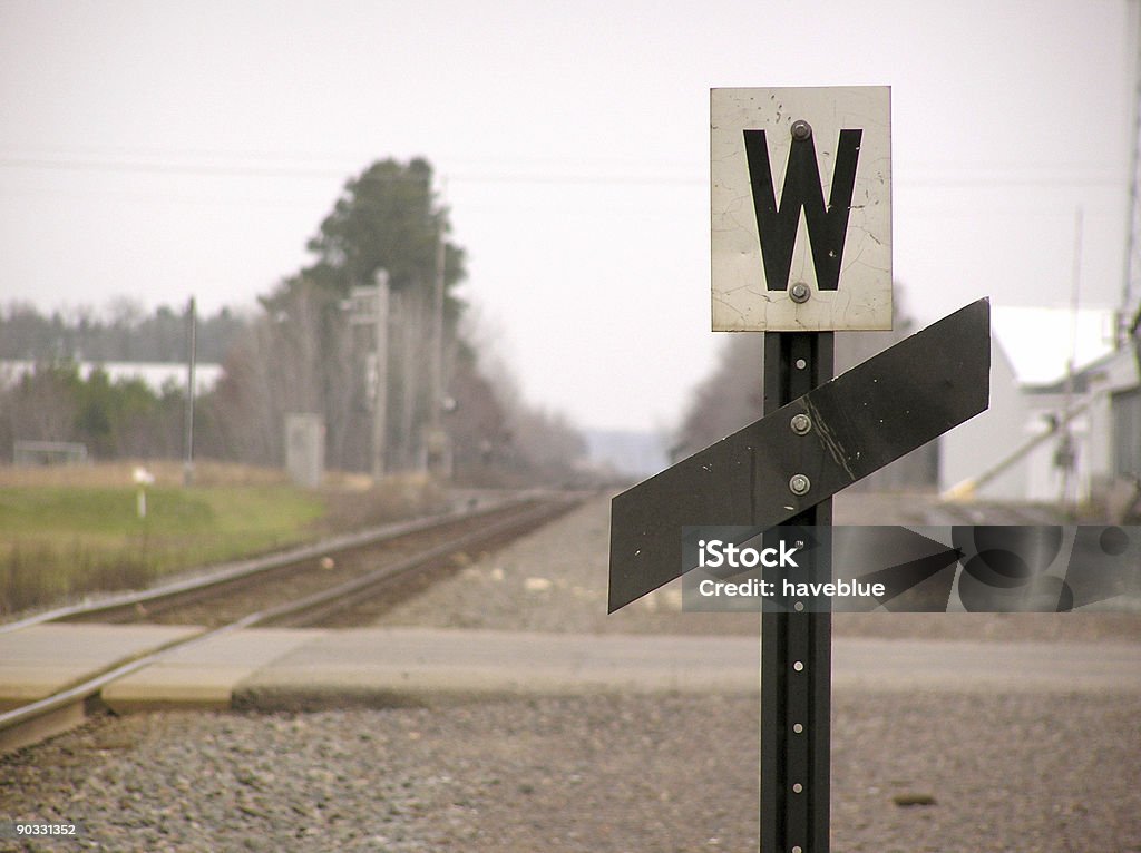 Linea ferroviaria Whistle-segnale inglese - Foto stock royalty-free di Automobile