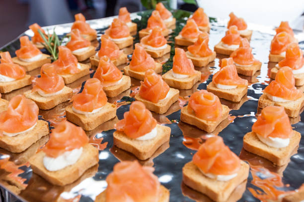 istock mini canapes with smoked salmon 903317256