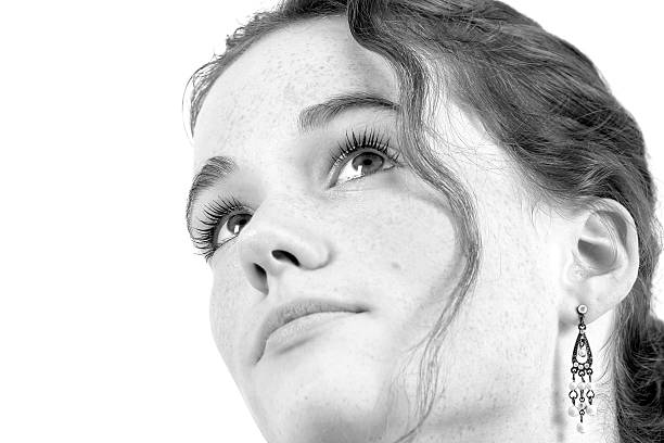 istock Young woman in b&w 90331958