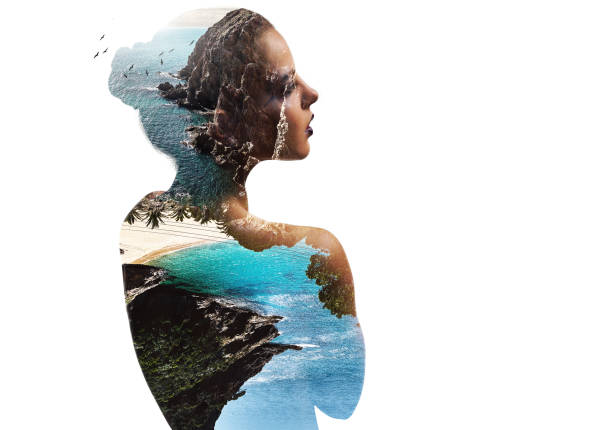 istock Double exposure. Woman and nature 903321696