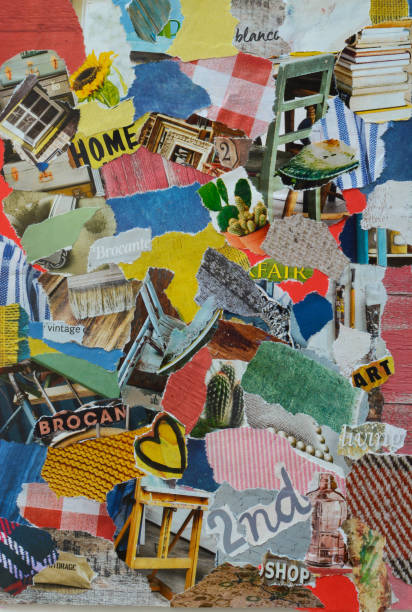 istock collage mood board with retro vintage elements at the second hand ,flew market fair 903327196