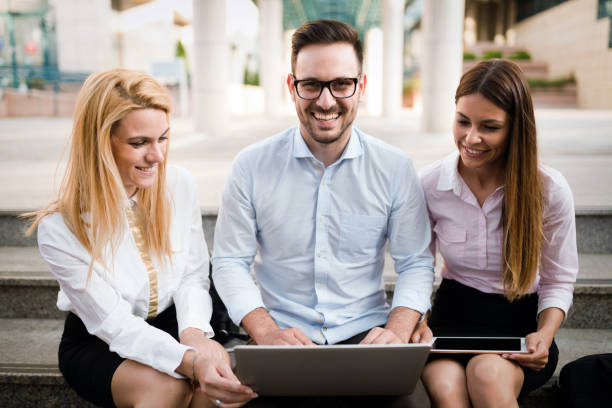 istock Business colleagues laughing 903327850
