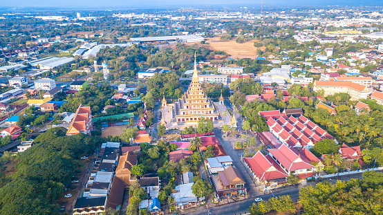 Phra That Kaen Nakhon  Temple in  Khon Kaen Thailand