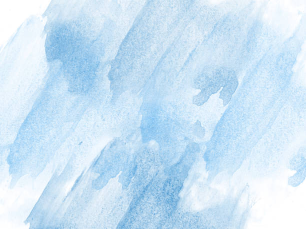 Abstract blue Colorful watercolor painting  background, Colorful brush background. stock photo