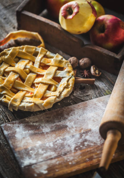 istock Homemade Apple Pie On A Wood Surface 903342958