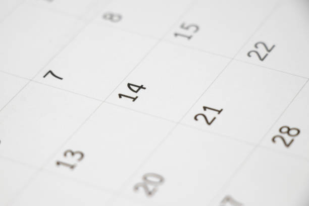 istock Calendar focus on number 14 background (Concept for 14 February, happy valentine day) 903351806