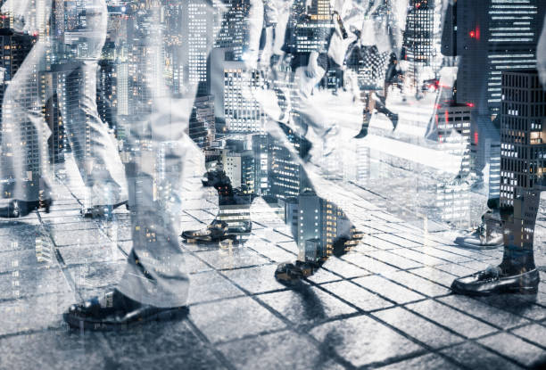 istock Crowd walking in the city 903378802
