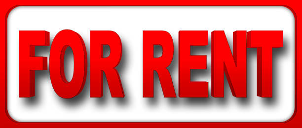 istock Stock Illustration - Bold Text FOR RENT, 3D Illustration, Black Background. 903383316