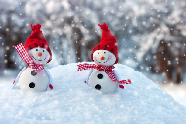 istock Happy snowman family 903388728