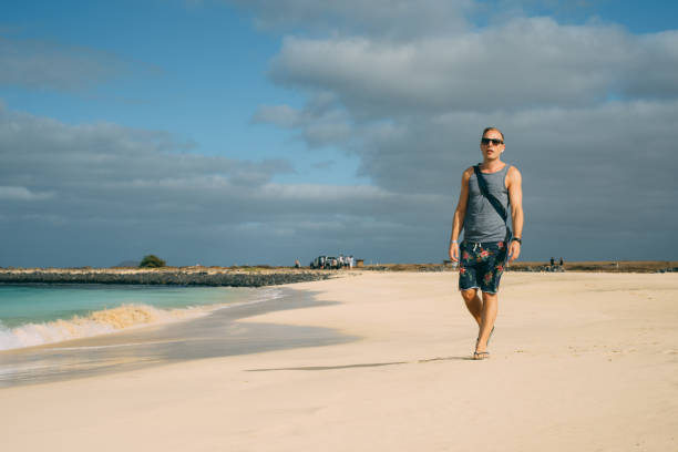 istock Tourist on vacation in Cape Verde man on beautiful beach 903391298