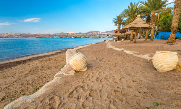 istock Morning on the central beach of Eilat 903393916