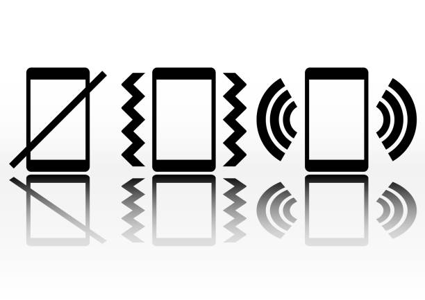 携帯電話サウンド シンボル割り込み - do not disturb sign audio点のイラスト素材／クリップアート素材／マンガ素材／アイコン素材
