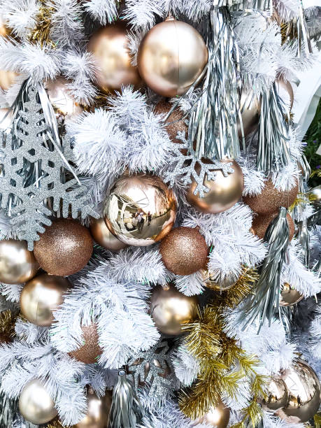 istock Elegant christmas background and Christmas tree decorations 903401802