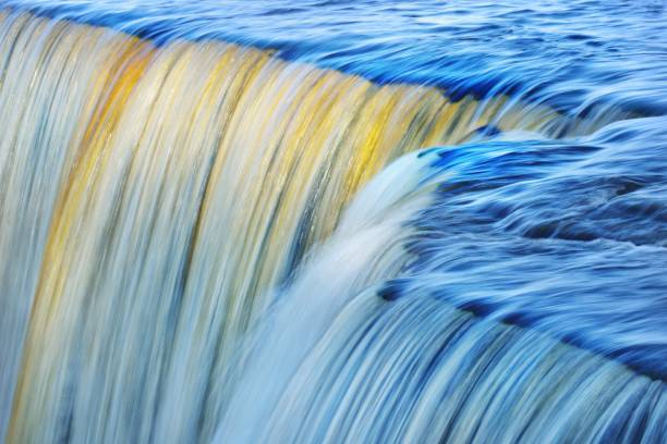 istock Jagala waterfall in Estonia 903405482