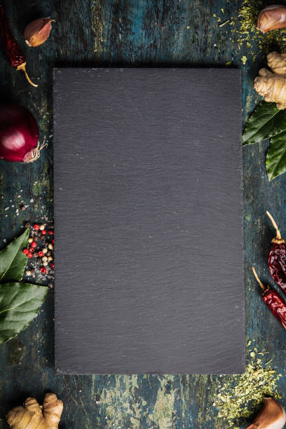 istock Spices and herbs on a dark background 903410216