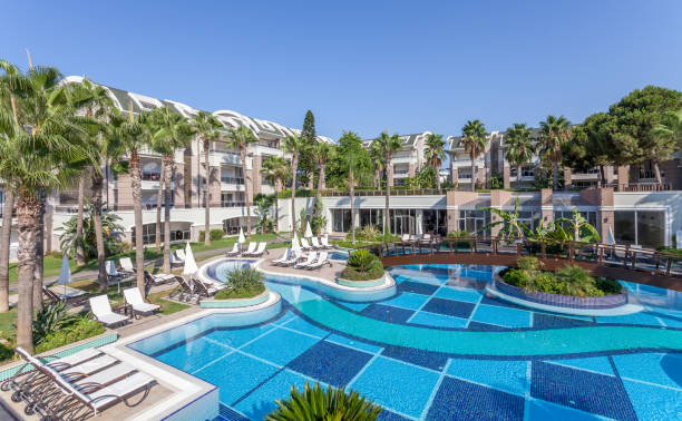 istock Luxury Construction hotel with Swimming Pool 903435270