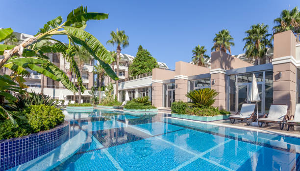 istock Luxury Construction hotel with Swimming Pool 903438042