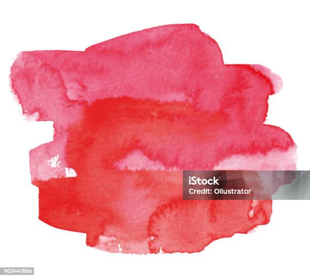 Pink Watercolor Background Stock Illustration - Download Image Now - Watercolor Painting, Watercolor Paints, Red
