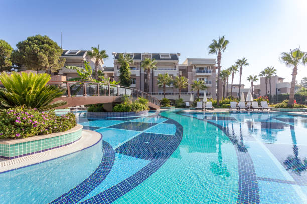istock Luxury Construction hotel with Swimming Pool 903442136