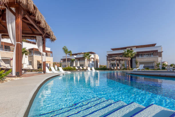 istock Luxury Construction hotel with Swimming Pool 903449118