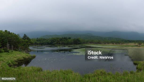 Beautiful Quiet Landscapes With Reflecting Waters Of The Shiretoko 5lakes Stock Photo - Download Image Now