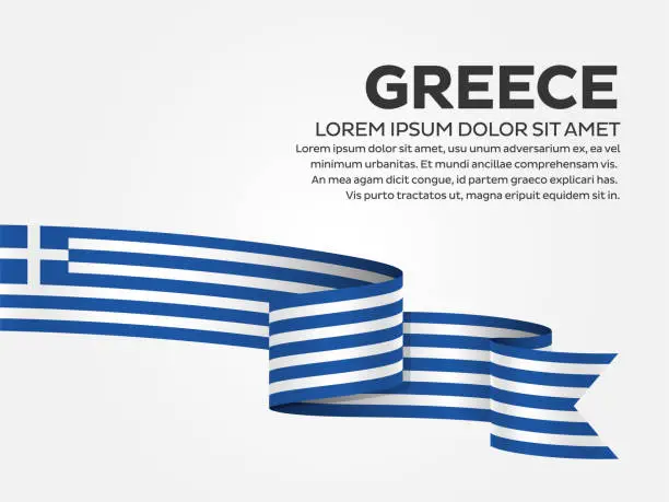 Vector illustration of Greece flag background