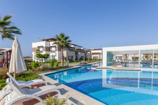 istock Luxury Construction hotel with Swimming Pool 903464188