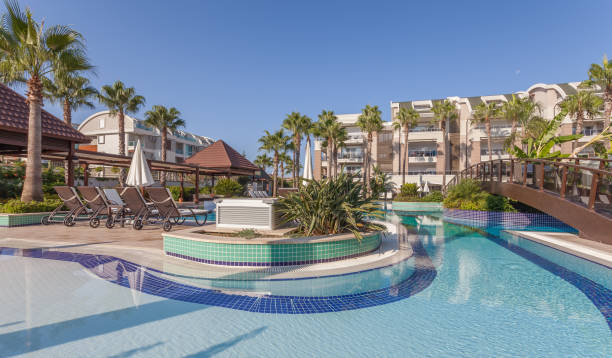 istock Luxury Construction hotel with Swimming Pool 903464566