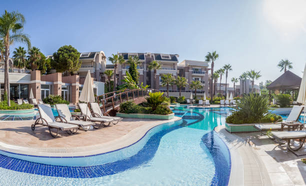 istock Luxury Construction hotel with Swimming Pool 903464924