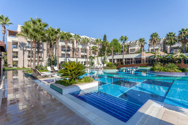 istock Luxury Construction hotel with Swimming Pool 903472472