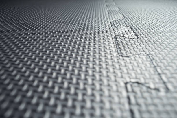 istock Heavy duty black rubber protective flooring tiles 903472640