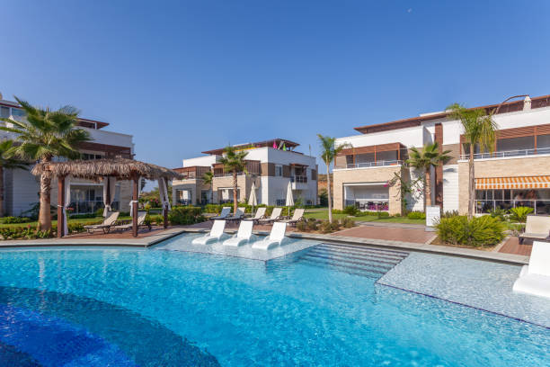 istock Luxury Construction hotel with Swimming Pool 903476066